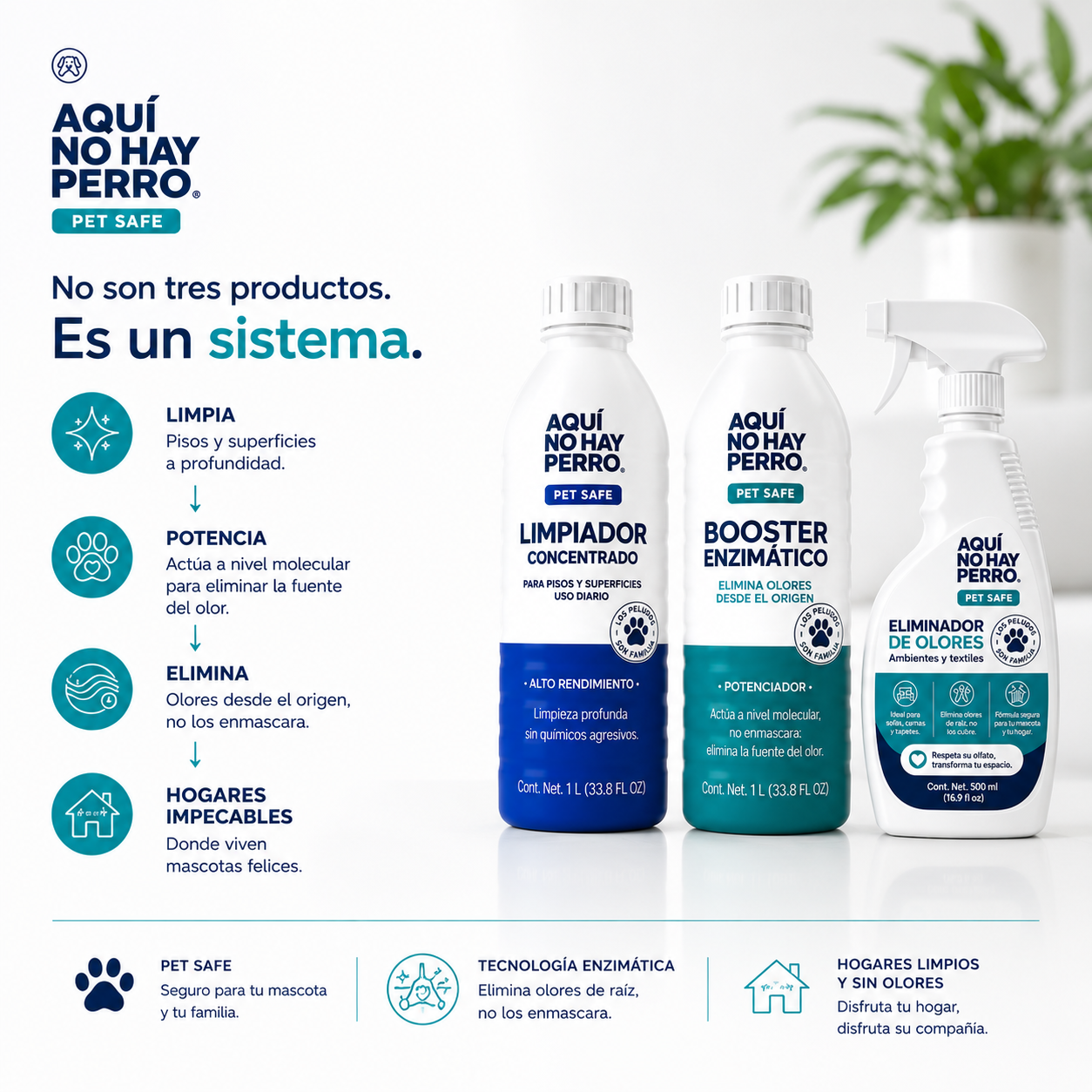 ELIMINADOR DE OLORES AQUÍ NO HAY PERRO®