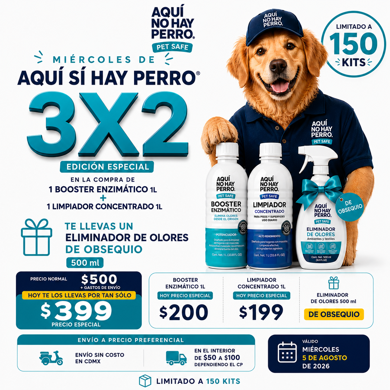 MIÉRCOLES DE AQUÍ SÍ HAY PERRO 3X2