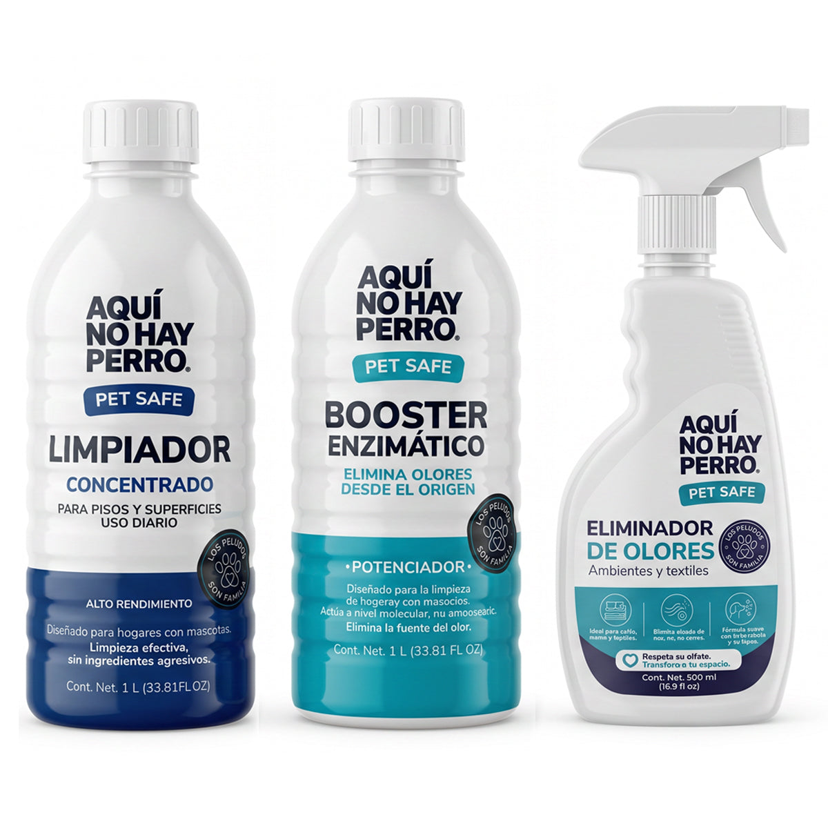 KIT AQUÍ NO HAY PERRO® — Limpieza especializada para hogares con mascotas 🐾