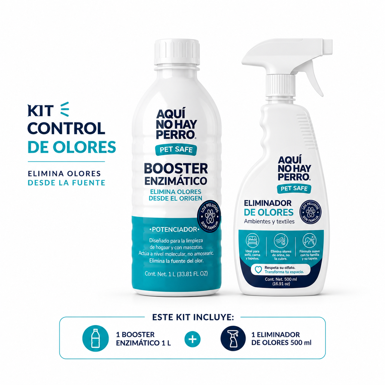 KIT CONTROL DE OLORES — Limpieza especializada para hogares con mascotas 🐾